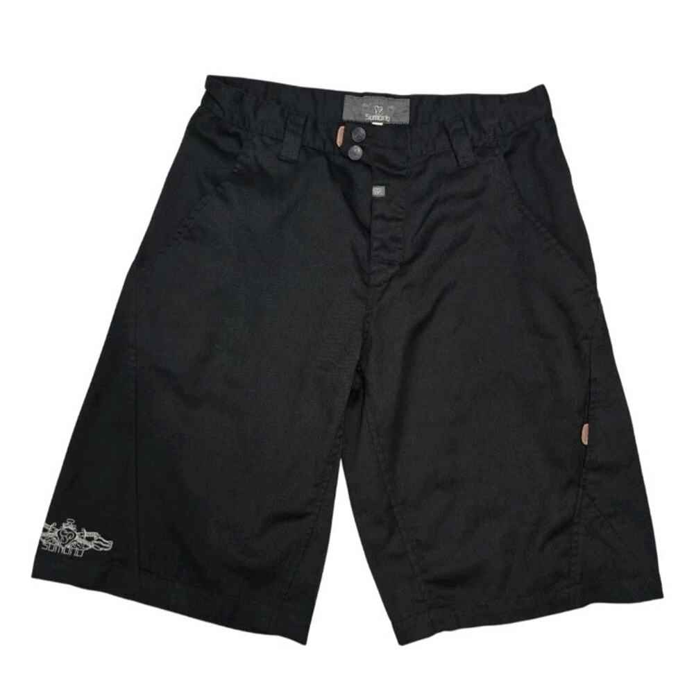 Vtg Y2K Sombrio Moniker MTB Freeride Biking Shorts Black Mens Medium M DH